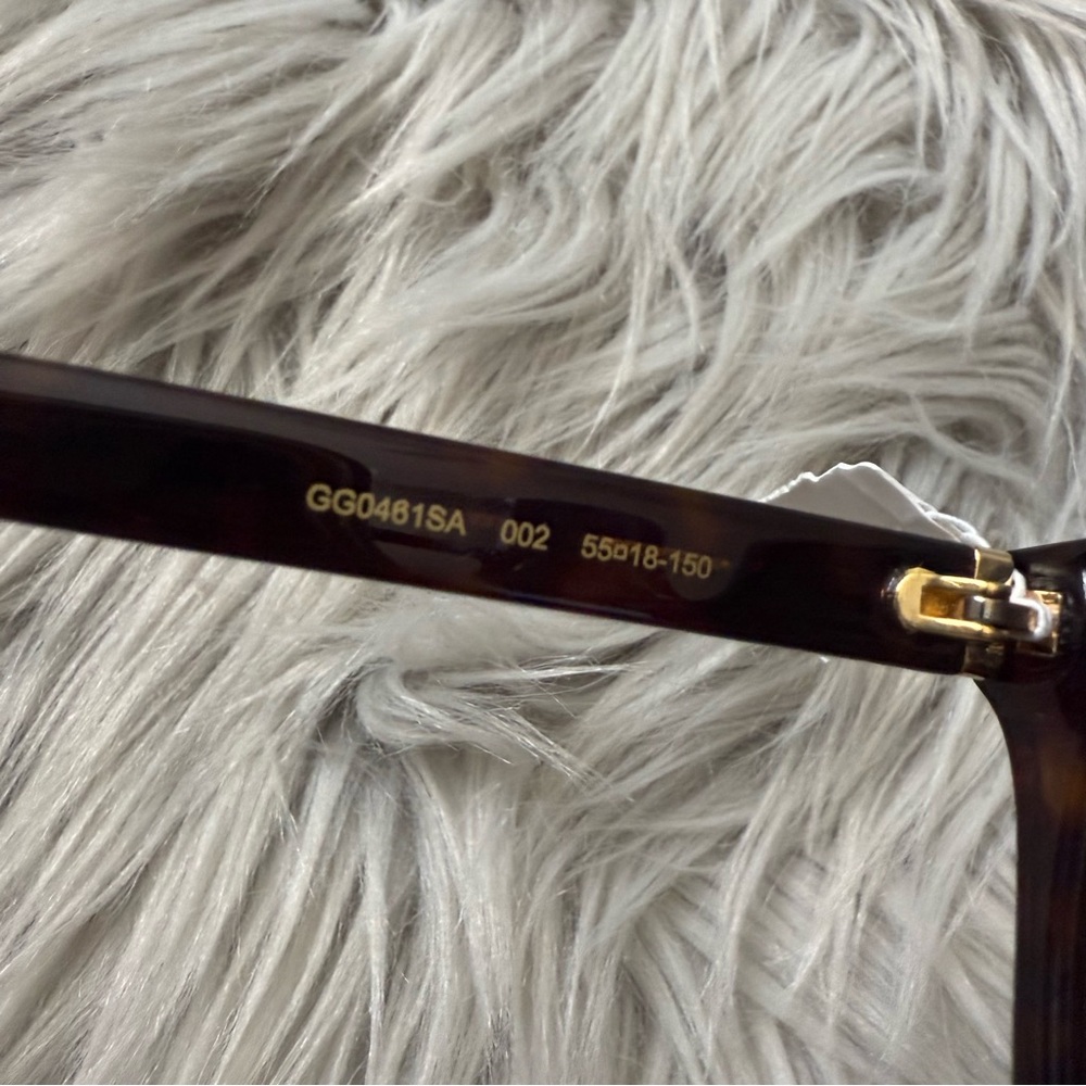 GUCCI GG0461SA Cat Eye Havana Tortoise Sunglasses NWT - Picture 11 of 13